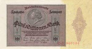 5 Millionen Mark 1923